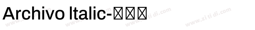 Archivo ltalic字体转换